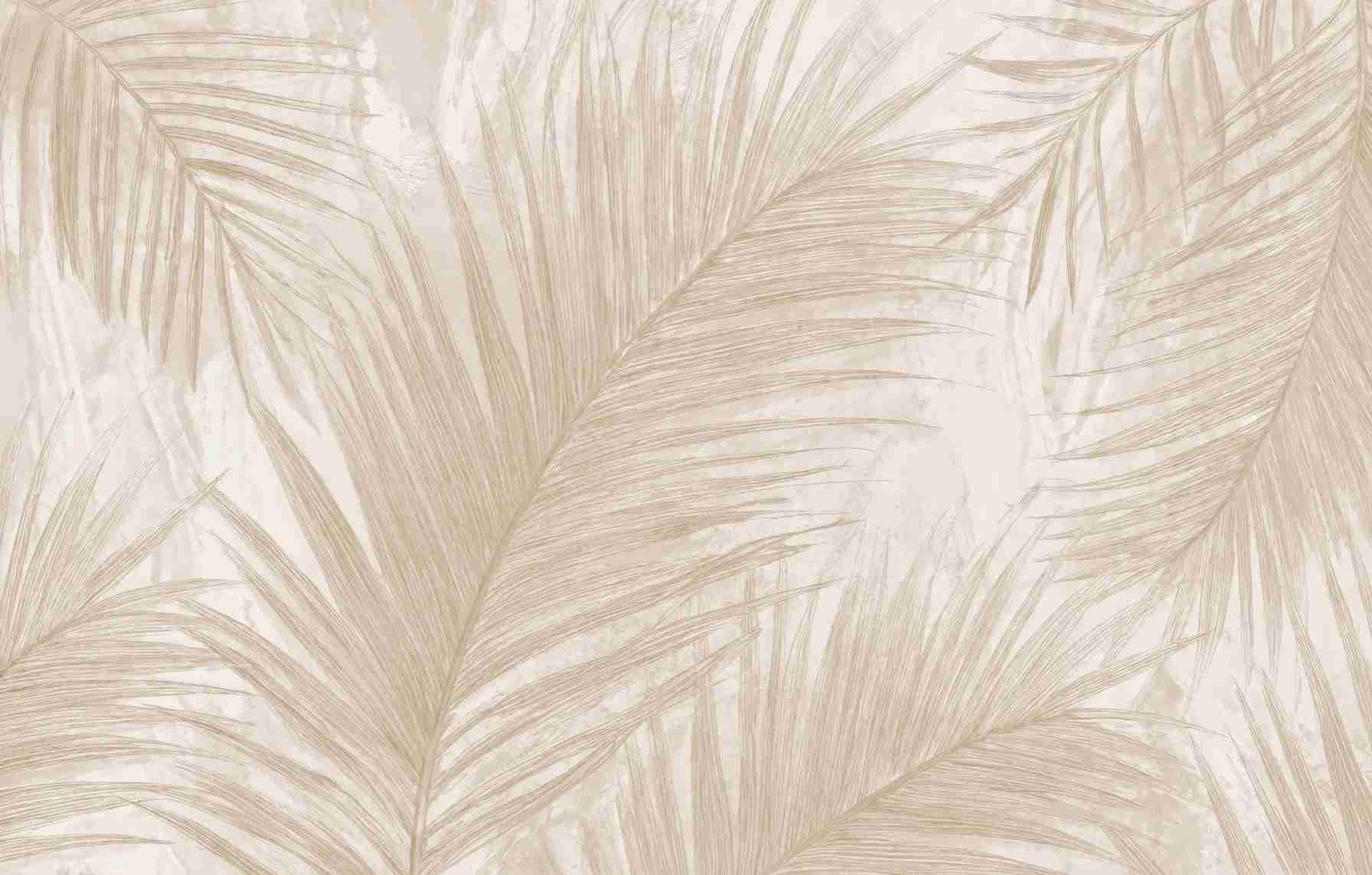 Palmier Nude – Papier peint palmier beige aux nuances chaleureuses