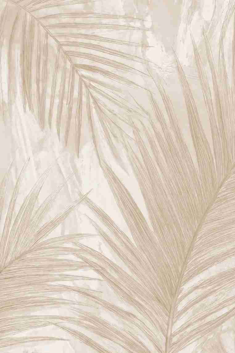 Palmier Nude – Papier peint palmier beige aux nuances chaleureuses - Illulart: Papier peint panoramique