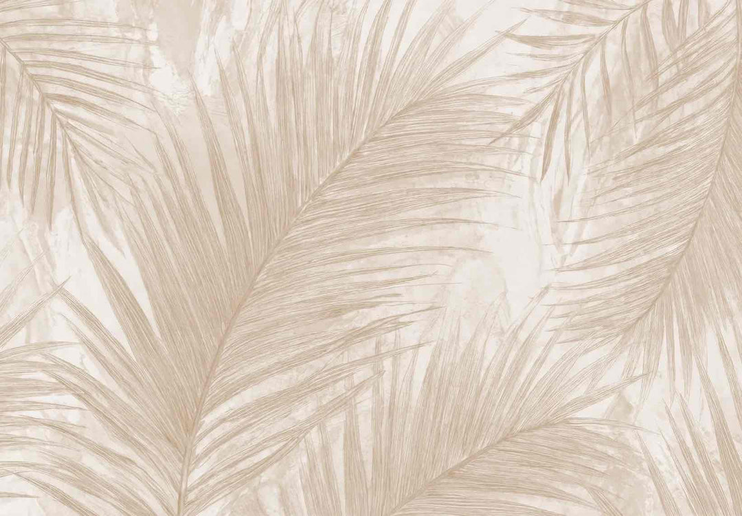 Palmier Nude – Papier peint palmier beige aux nuances chaleureuses - Illulart: Papier peint panoramique