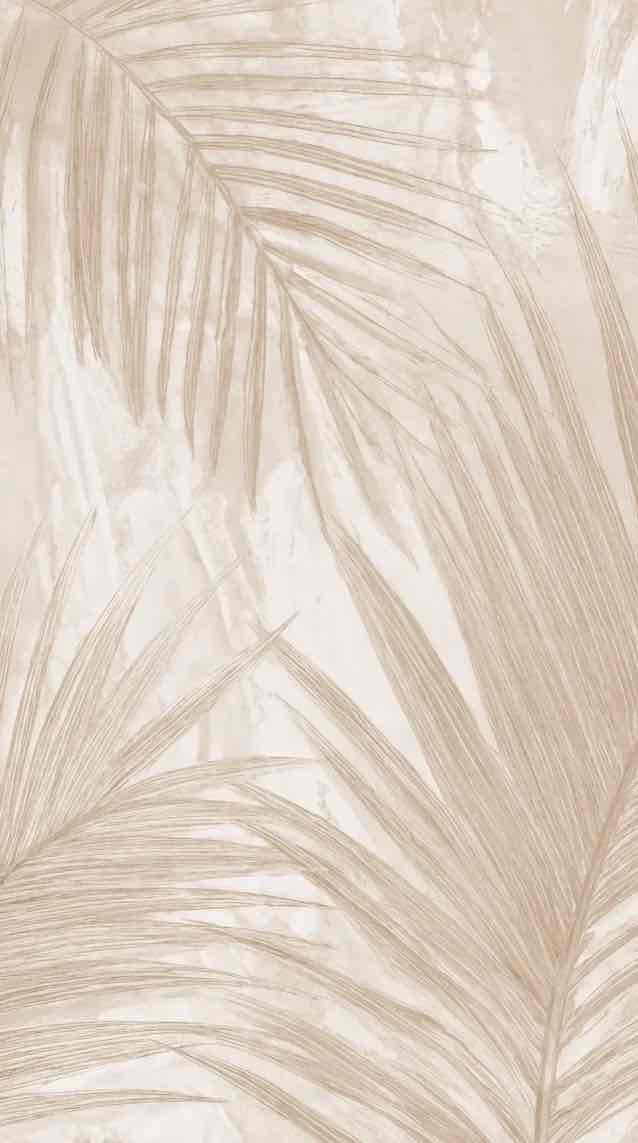 Palmier Nude – Papier peint palmier beige aux nuances chaleureuses - Illulart: Papier peint panoramique