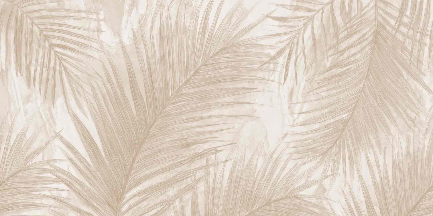 Palmier Nude – Papier peint palmier beige aux nuances chaleureuses - Illulart: Papier peint panoramique