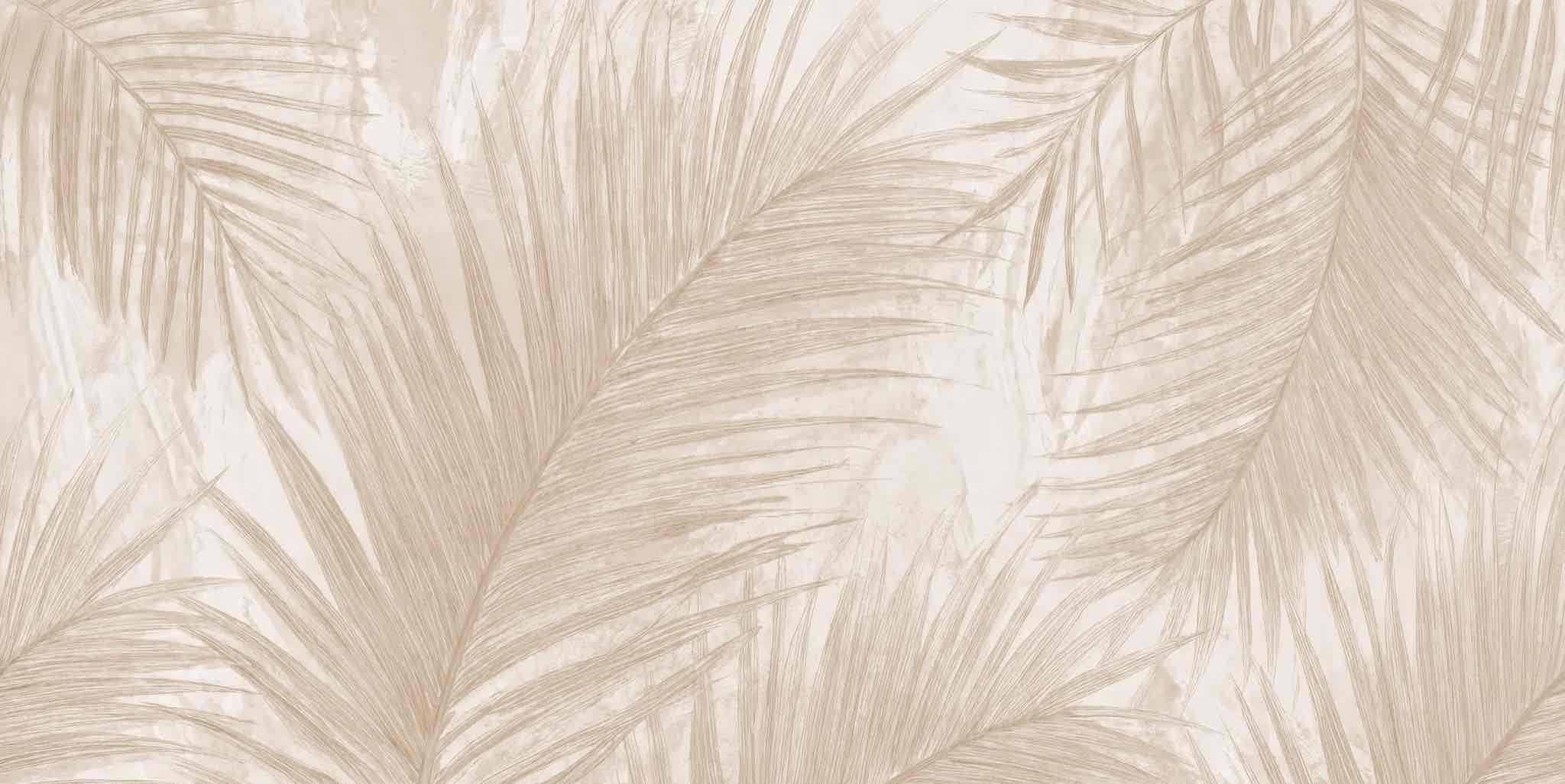 Palmier Nude – Papier peint palmier beige aux nuances chaleureuses