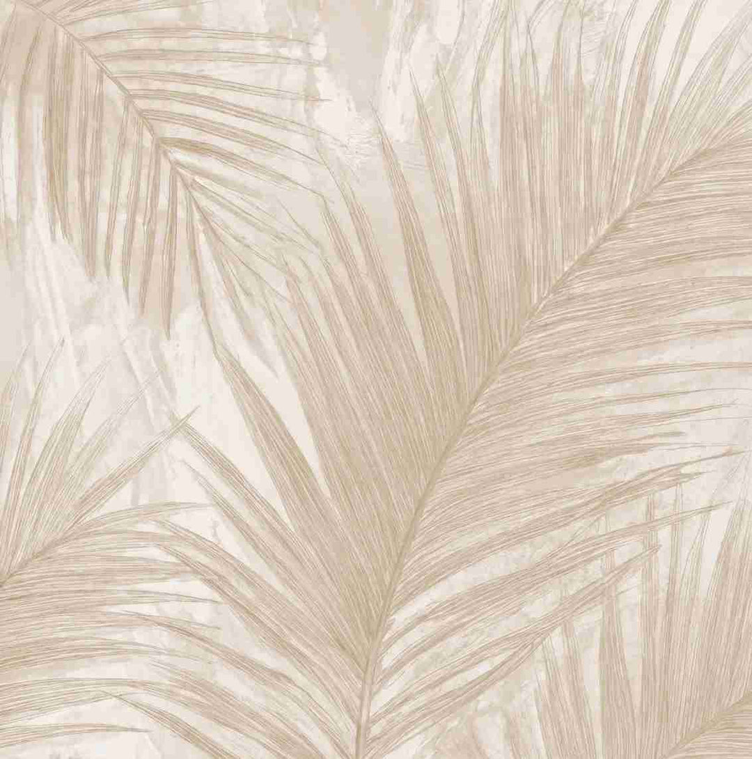 Palmier Nude – Papier peint palmier beige aux nuances chaleureuses - Illulart: Papier peint panoramique