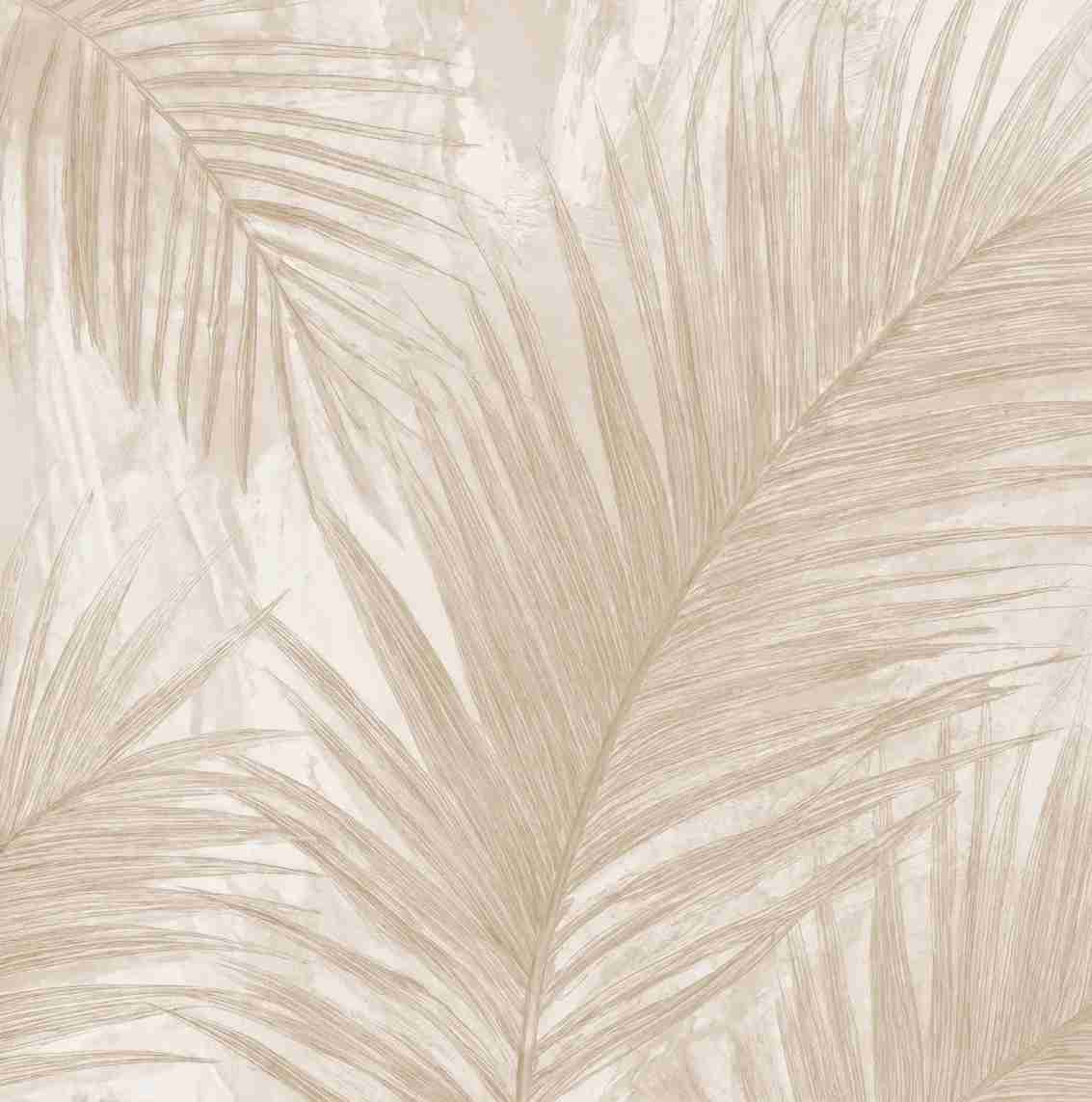 Palmier Nude – Papier peint palmier beige aux nuances chaleureuses - Illulart: Papier peint panoramique