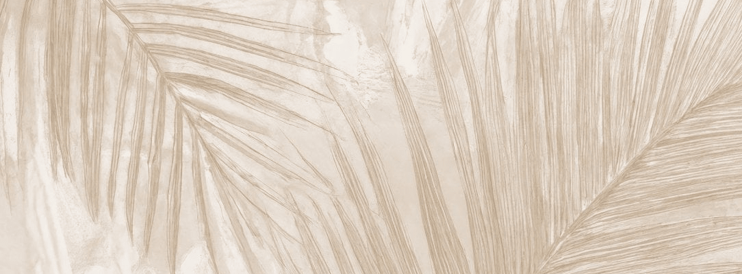 Palmier Nude – Papier peint palmier beige aux nuances chaleureuses - Illulart: Papier peint panoramique