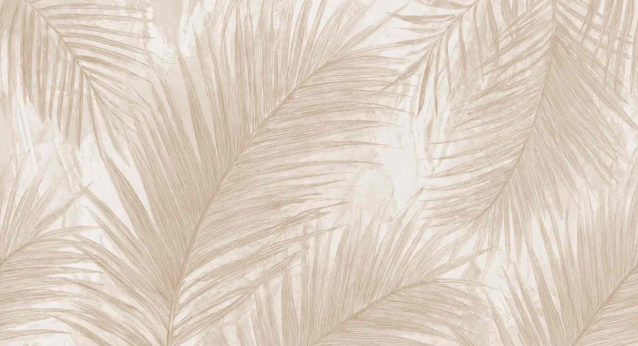 Palmier Nude – Papier peint palmier beige aux nuances chaleureuses