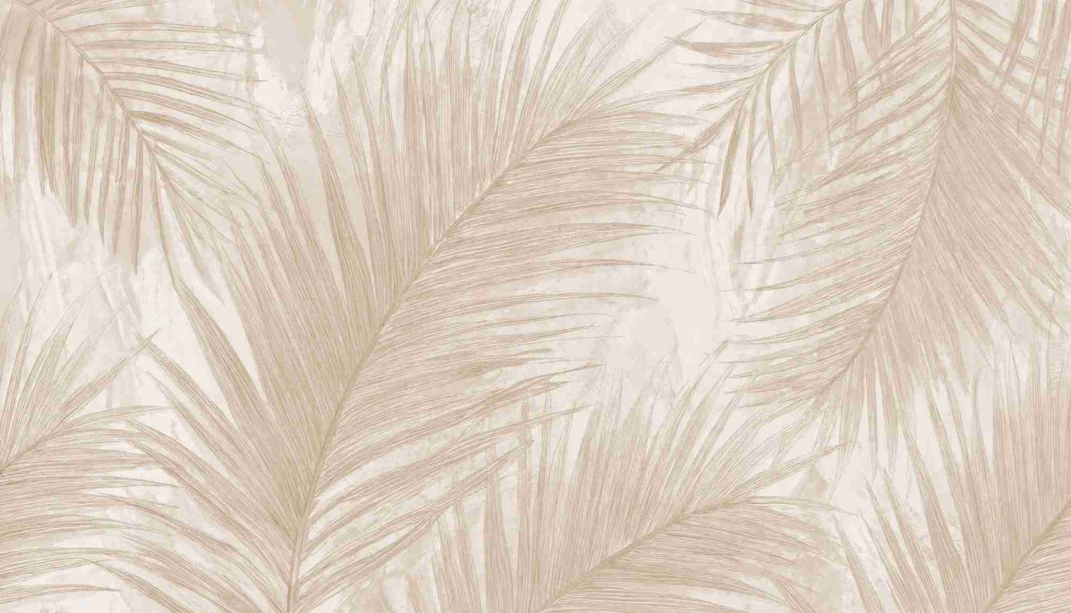 Palmier Nude – Papier peint palmier beige aux nuances chaleureuses - Illulart: Papier peint panoramique