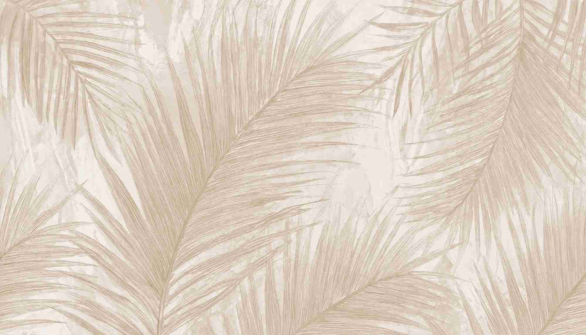 Palmier Nude – Papier peint palmier beige aux nuances chaleureuses