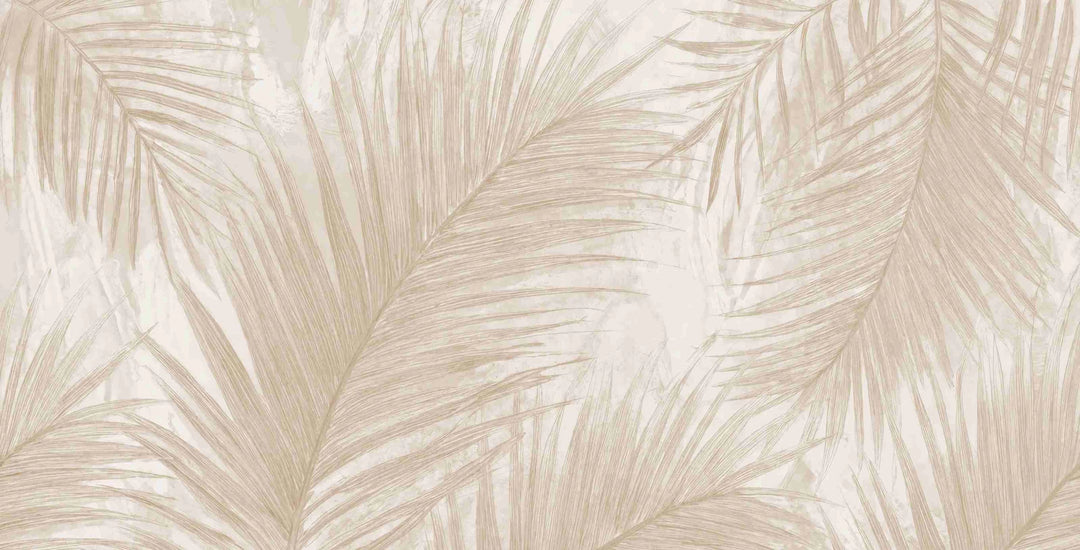 Palmier Nude – Papier peint palmier beige aux nuances chaleureuses - Illulart: Papier peint panoramique