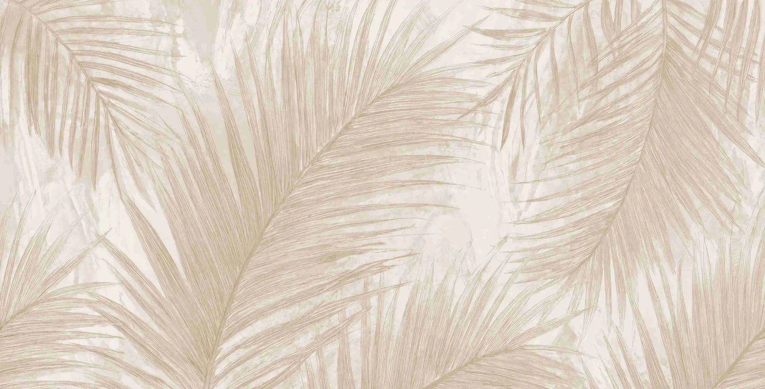 Palmier Nude – Papier peint palmier beige aux nuances chaleureuses - Illulart: Papier peint panoramique