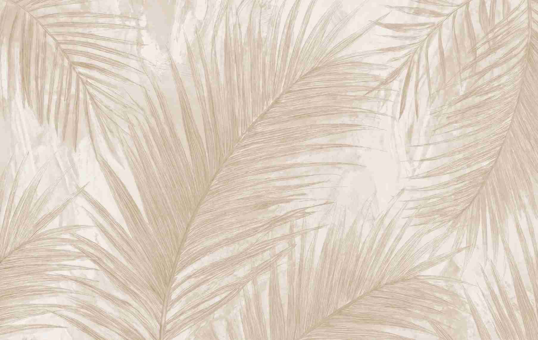 Palmier Nude – Papier peint palmier beige aux nuances chaleureuses