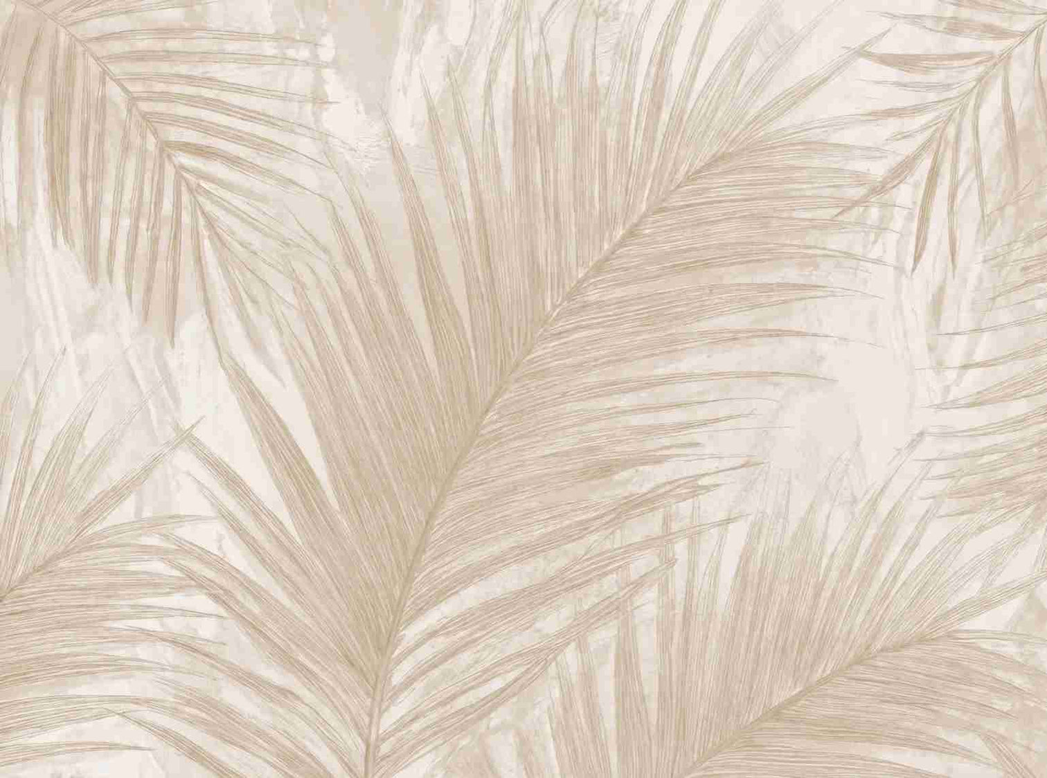Palmier Nude – Papier peint palmier beige aux nuances chaleureuses - Illulart: Papier peint panoramique
