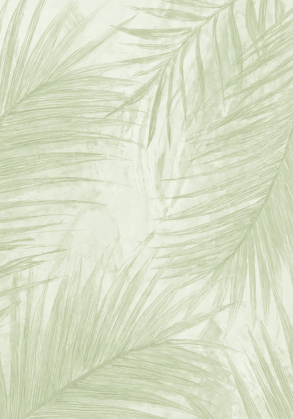 Palmier nude vert - Illulart: Papier peint panoramique