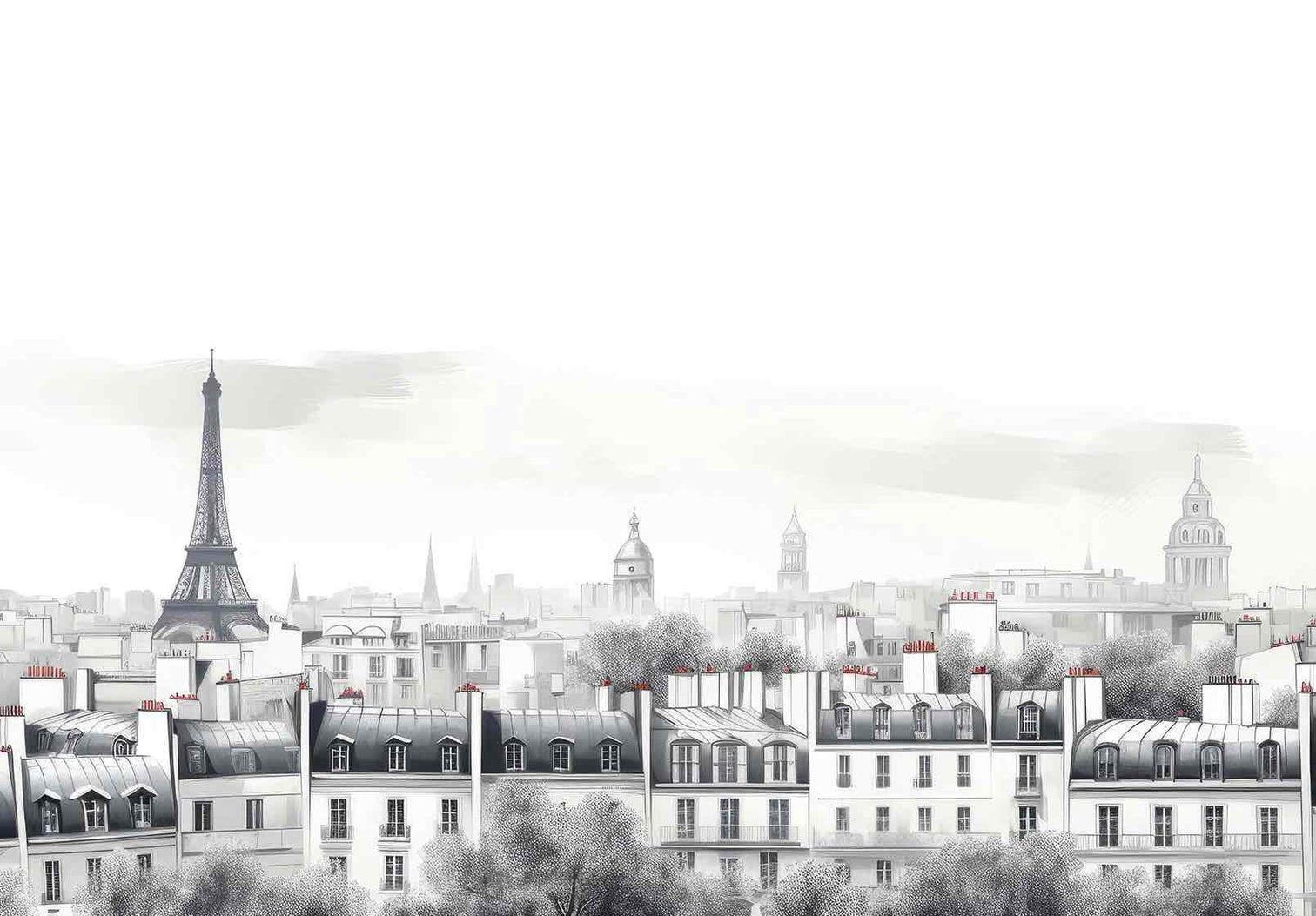 Panorama Parisien - Illulart: Papier peint panoramique