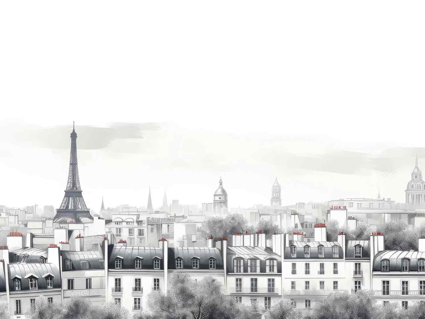 Panorama Parisien - Illulart: Papier peint panoramique