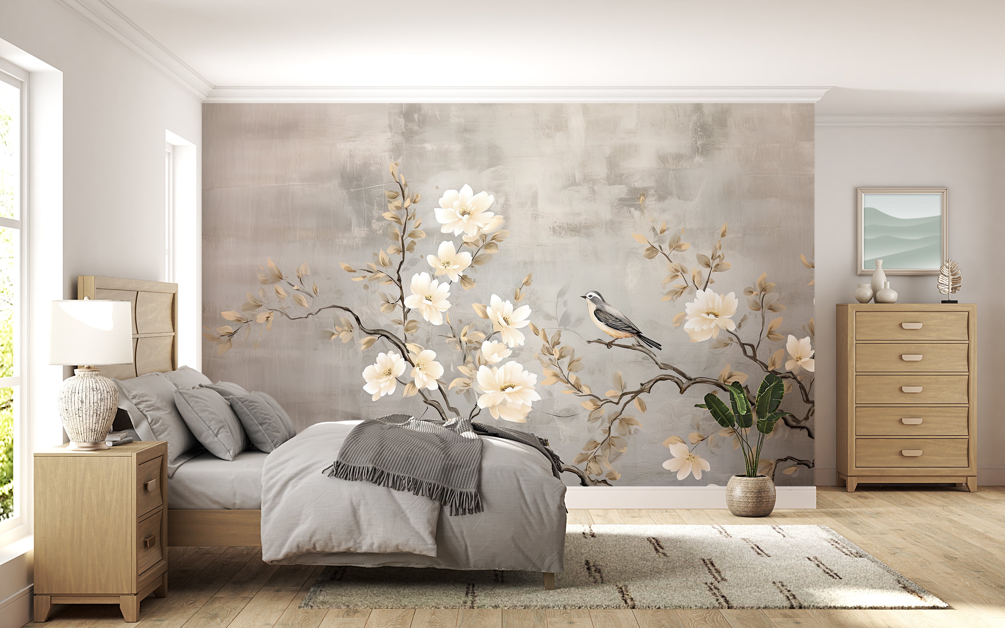 Chinoiserie - Flowering Branch and its Bird