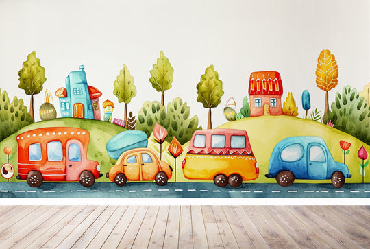 On the Road: Sparkling Mural for Children