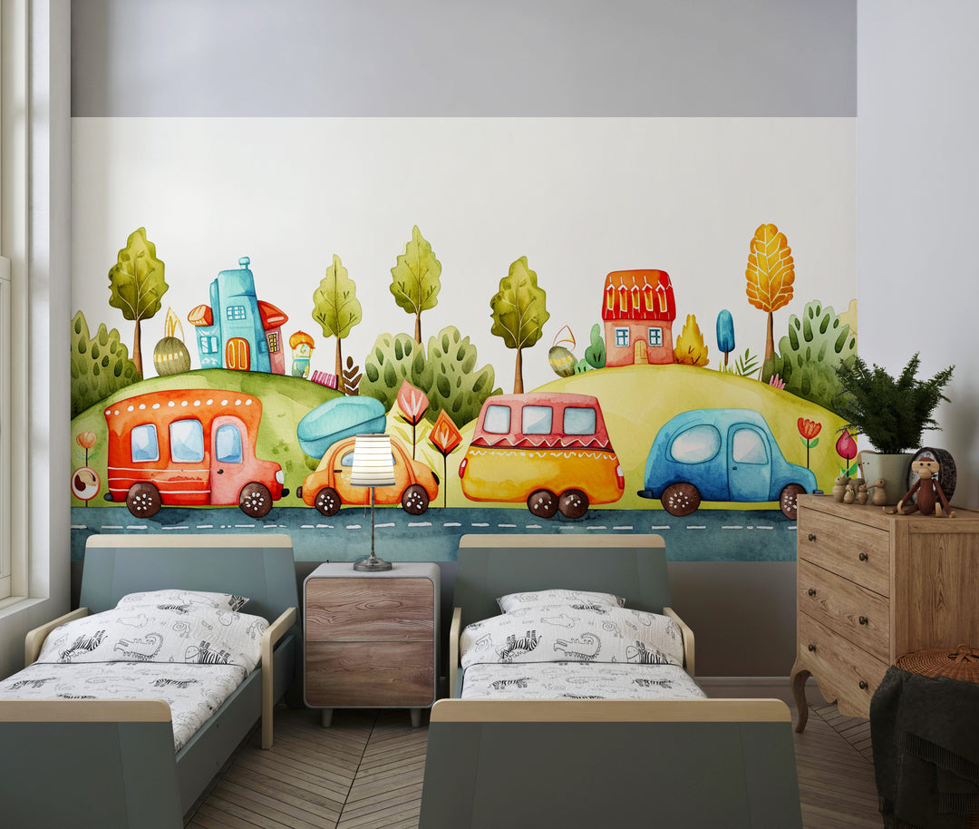 On the Road: Sparkling Mural for Children