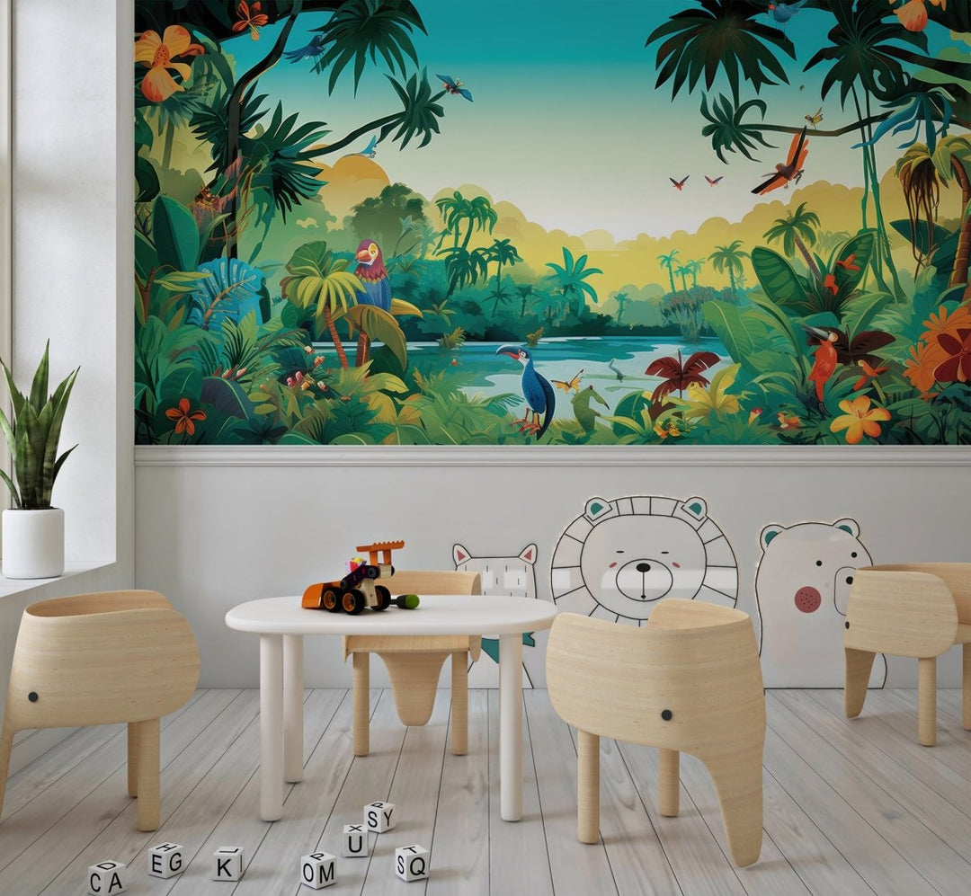 Paradis tropical - Illulart: Papier peint panoramique