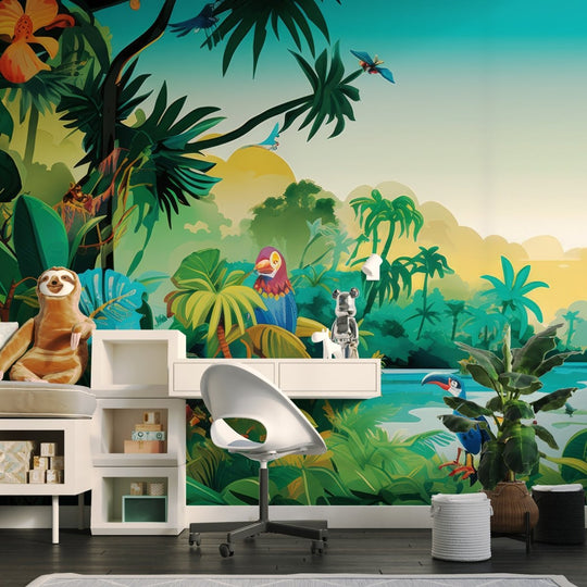 Paradis tropical - Illulart: Papier peint panoramique