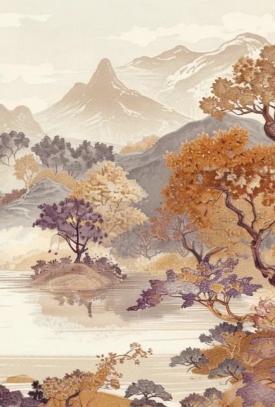 Pastel Oriental - Délicat paysage