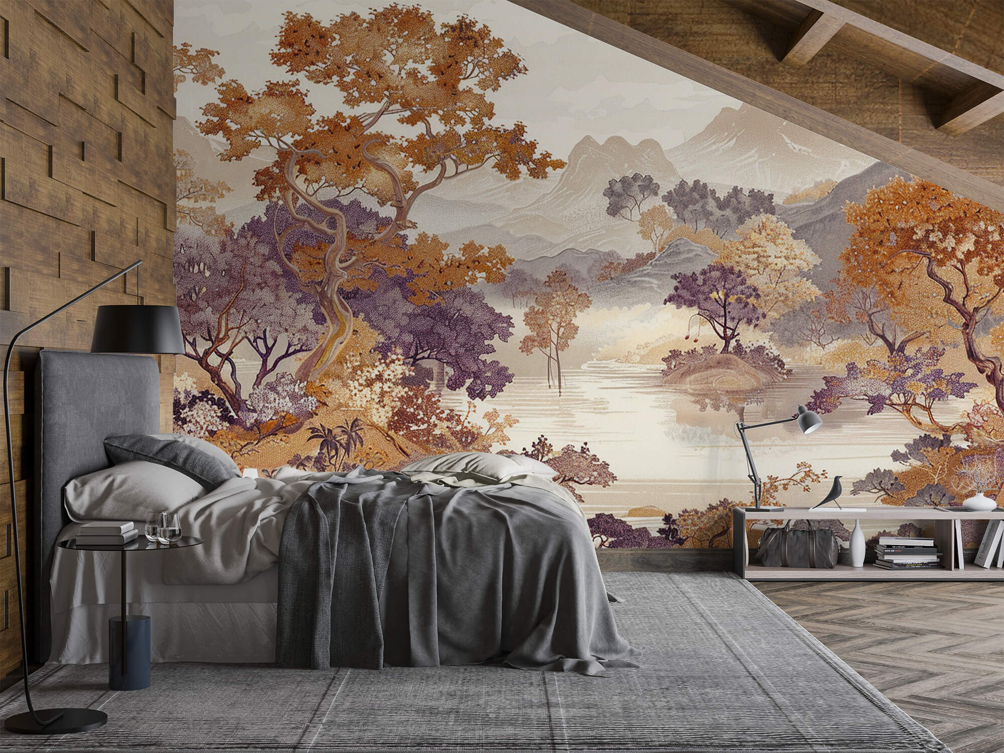 Orientalisches Pastell – Zarte Landschaft