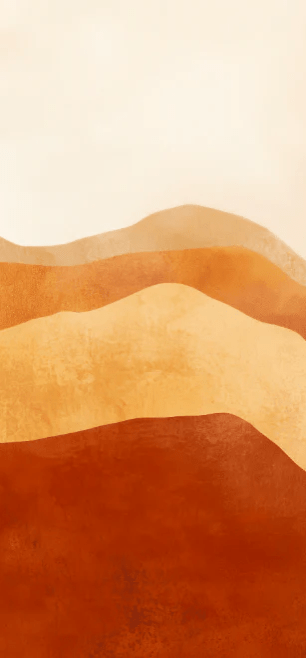 Paysage Désertique : Mur Naturel en Couleurs Chaudes - Illulart: Papier peint panoramique