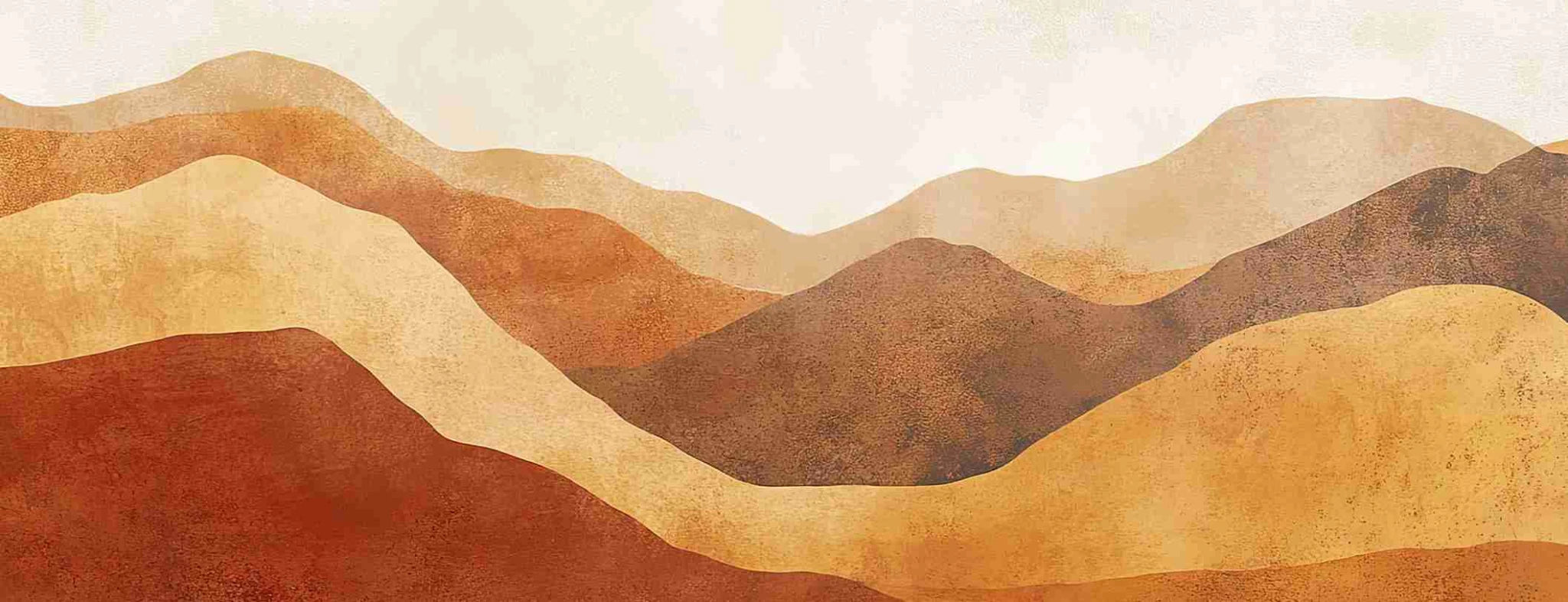 Paysage Désertique : Mur Naturel en Couleurs Chaudes