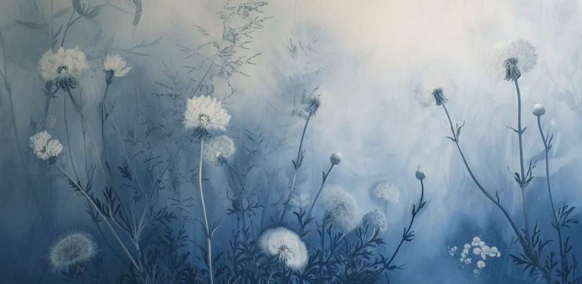 Pissenlit pastel - Illulart: Papier peint panoramique