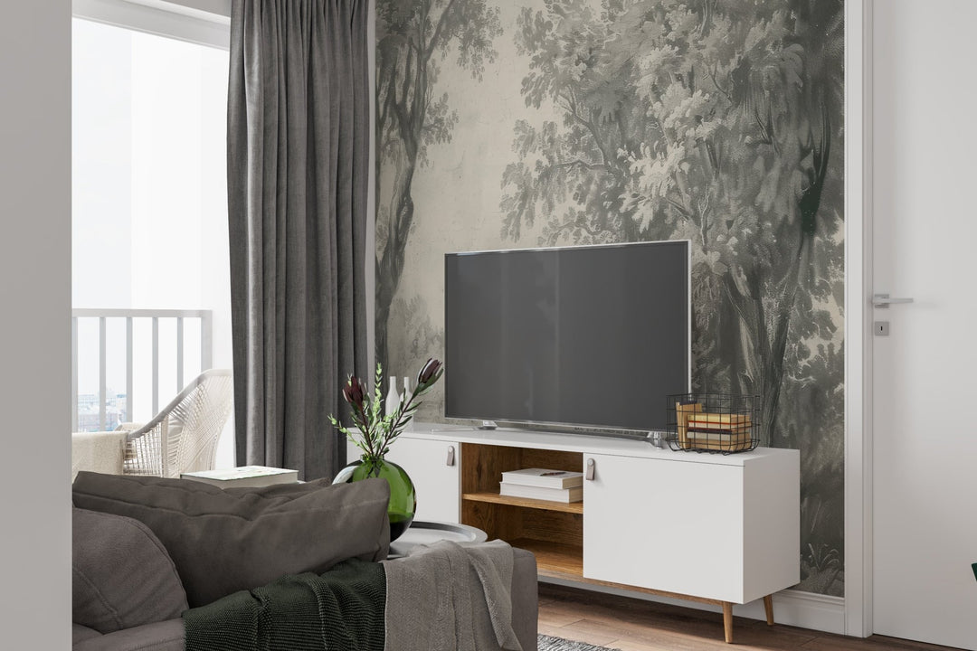 Poésie anglaise : Papier peint forêt classique - Illulart: Papier peint panoramique