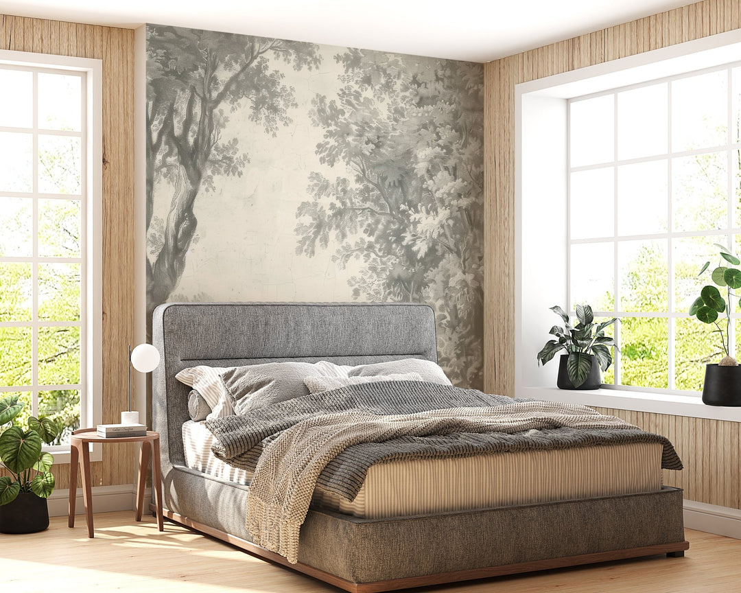 Poésie anglaise : Papier peint forêt classique - Illulart: Papier peint panoramique