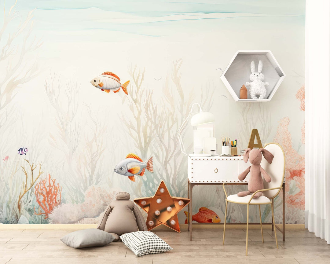 Recif Corallien - Illulart: Papier peint panoramique