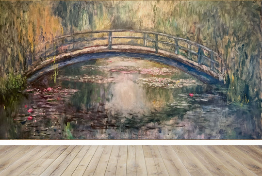 Reflets d’Eau et de Lumière - Papier peint panoramique impressionniste - Illulart: Papier peint panoramique