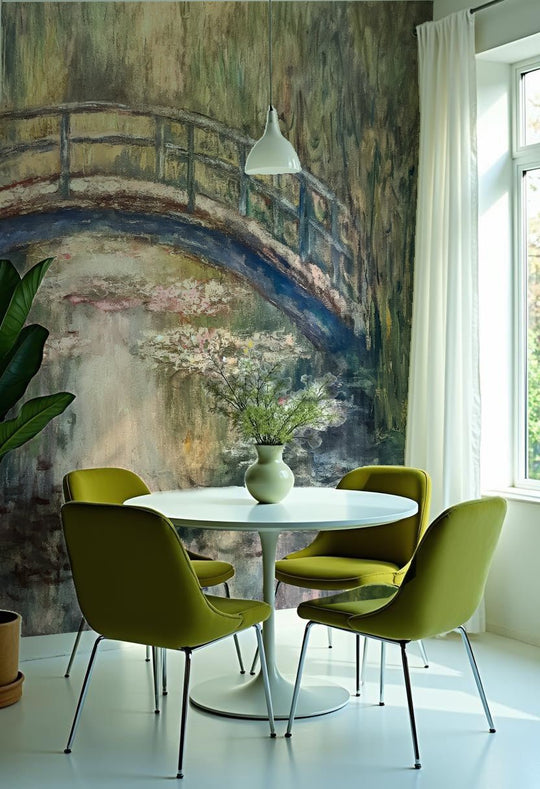 Reflets d’Eau et de Lumière - Papier peint panoramique impressionniste - Illulart: Papier peint panoramique