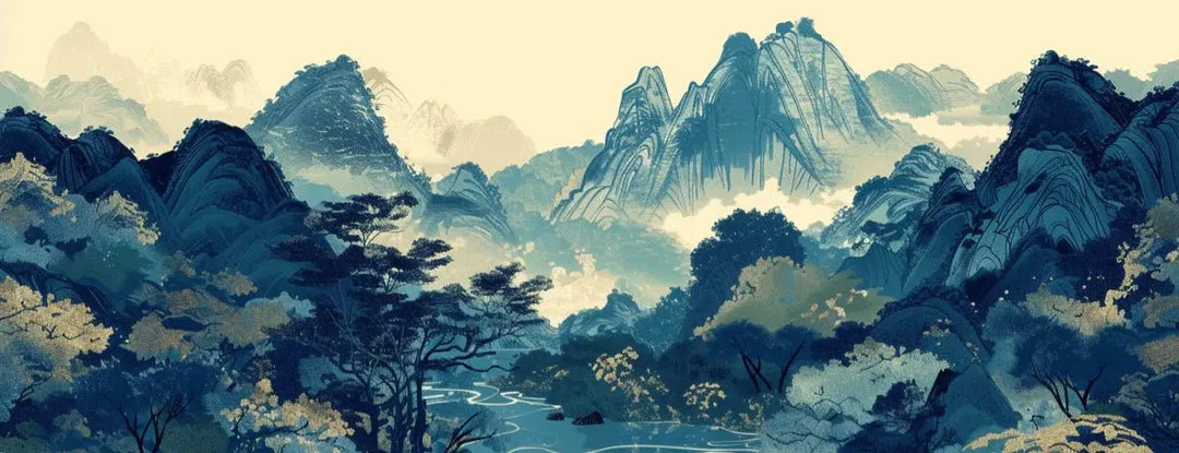 Reflets du Levant - Panorama Asiatique Apaisant - Illulart: Papier peint panoramique