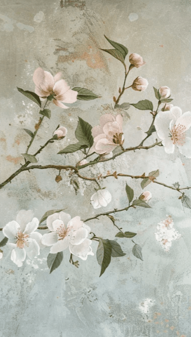 Rêve de Chinoiserie : Éclat Floral en papier peint pour une Ambiance Élégante - Illulart: Papier peint panoramique