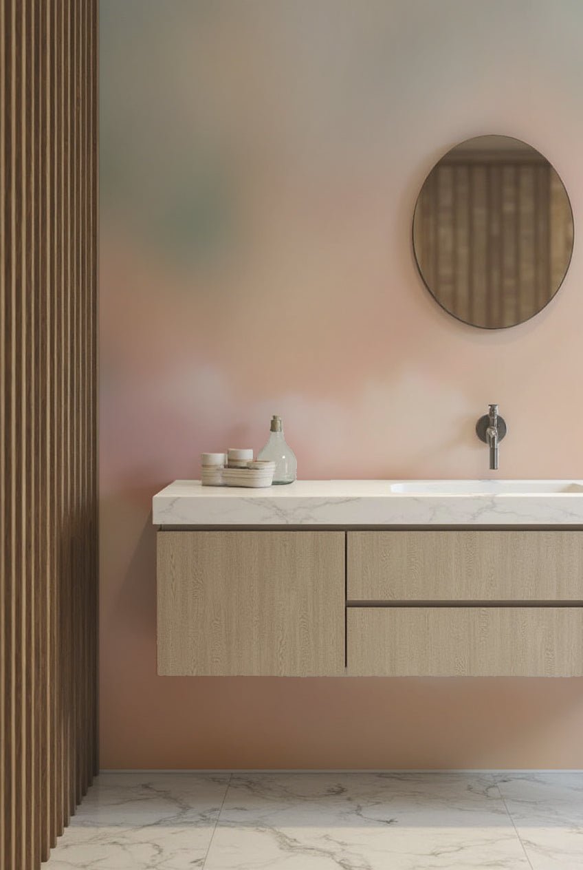 Rêve de Coton - Papier peint nuage pastel doux et apaisant - Illulart: Papier peint panoramique