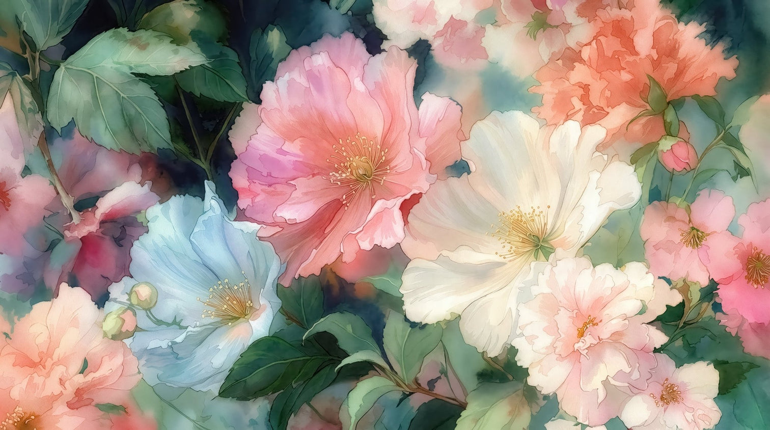 Rêve de fleur - Illulart: Papier peint panoramique
