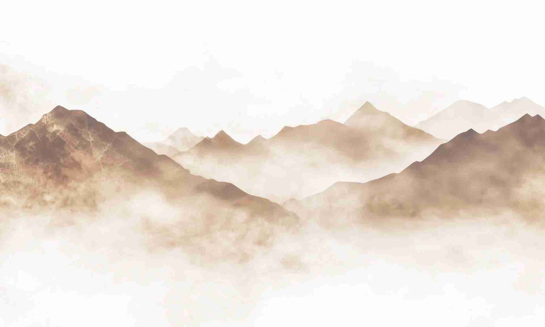 Rêve de Sommets – Papier Peint Panoramique pour une Ambiance Apaisante - Illulart: Papier peint panoramique