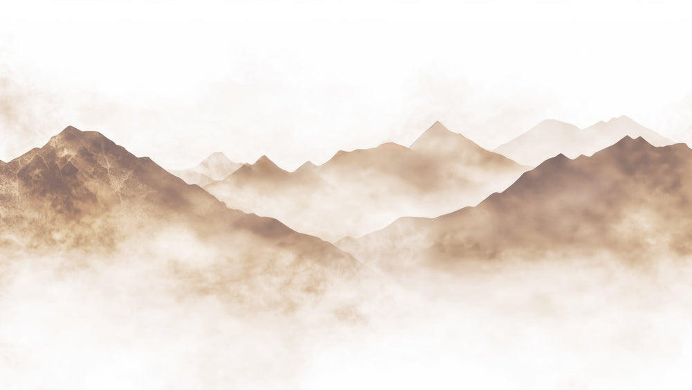 Rêve de Sommets – Papier Peint Panoramique pour une Ambiance Apaisante - Illulart: Papier peint panoramique