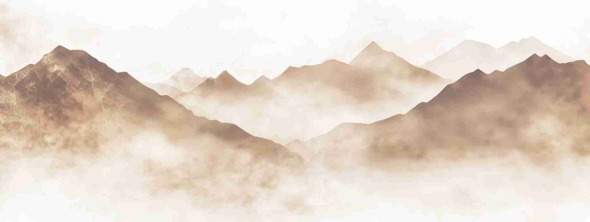 Rêve de Sommets – Papier Peint Panoramique pour une Ambiance Apaisante - Illulart: Papier peint panoramique