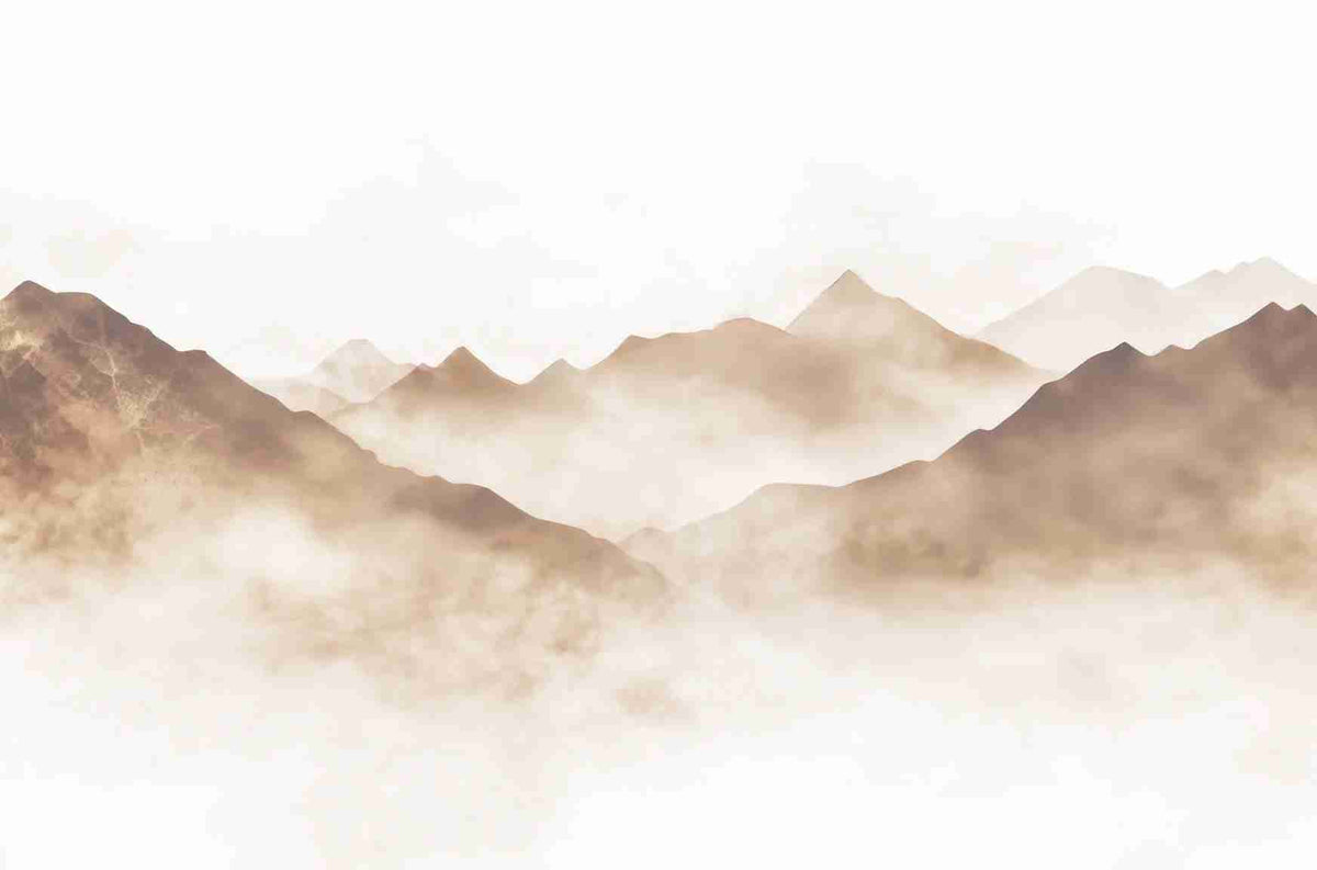 Rêve de Sommets – Papier Peint Panoramique pour une Ambiance Apaisante