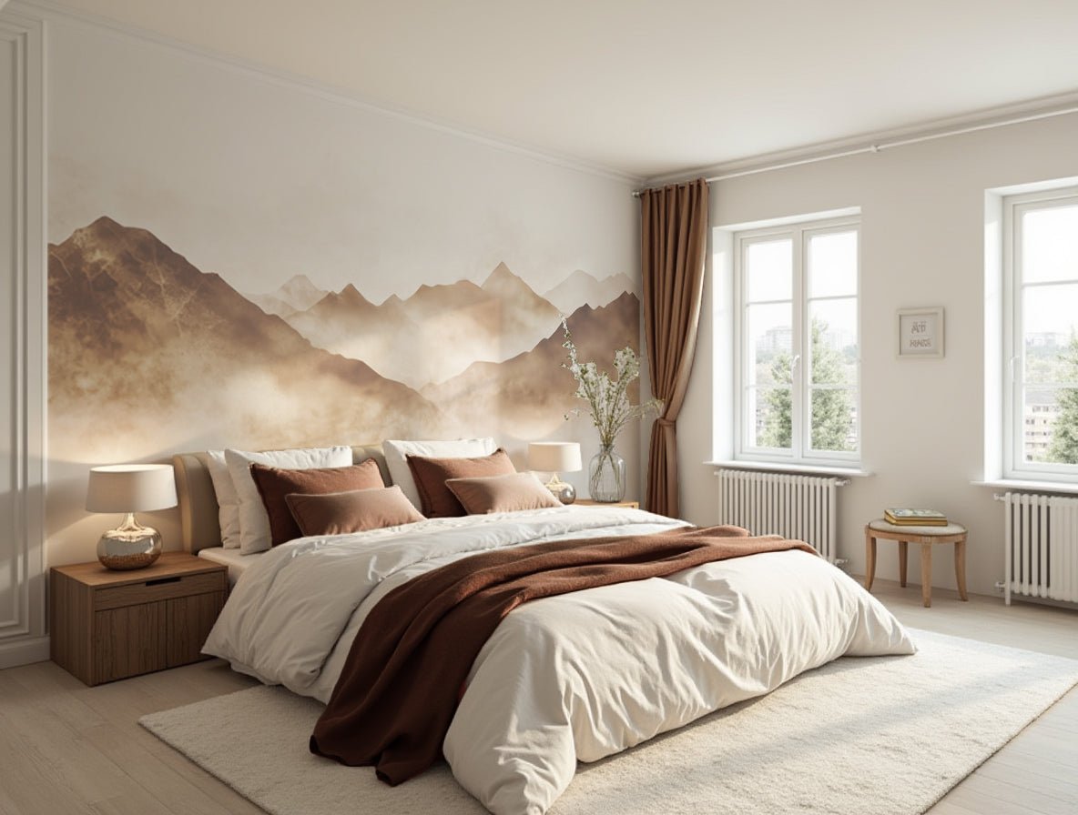 Rêve de Sommets – Papier Peint Panoramique pour une Ambiance Apaisante - Illulart: Papier peint panoramique