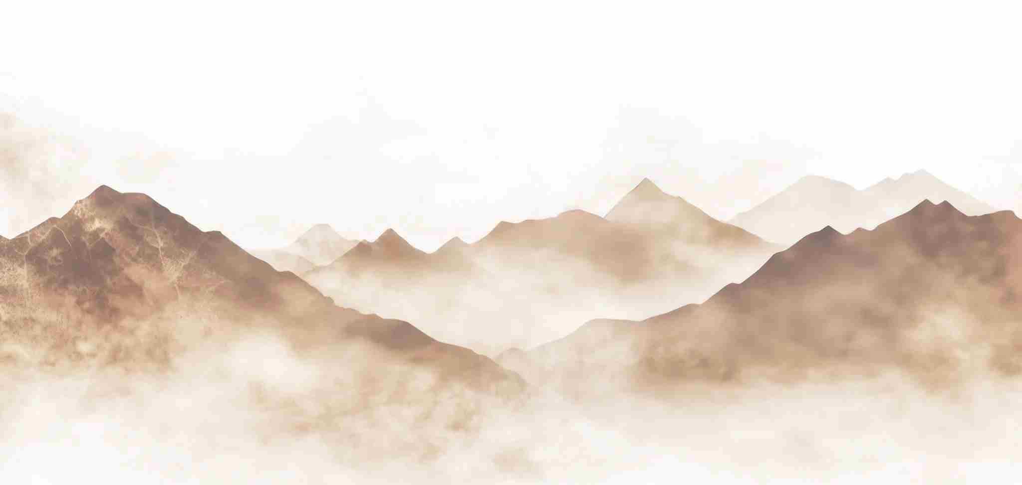 Rêve de Sommets – Papier Peint Panoramique pour une Ambiance Apaisante - Illulart: Papier peint panoramique