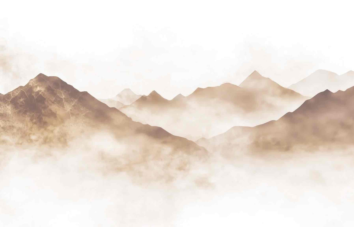 Rêve de Sommets – Papier Peint Panoramique pour une Ambiance Apaisante - Illulart: Papier peint panoramique