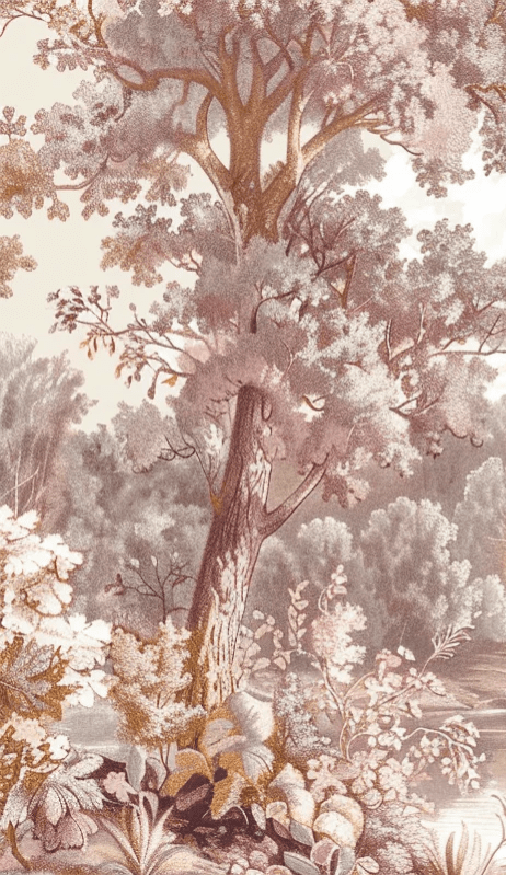 Rêverie au Bord de l'Eau - Décor Panoramique - Illulart: Papier peint panoramique