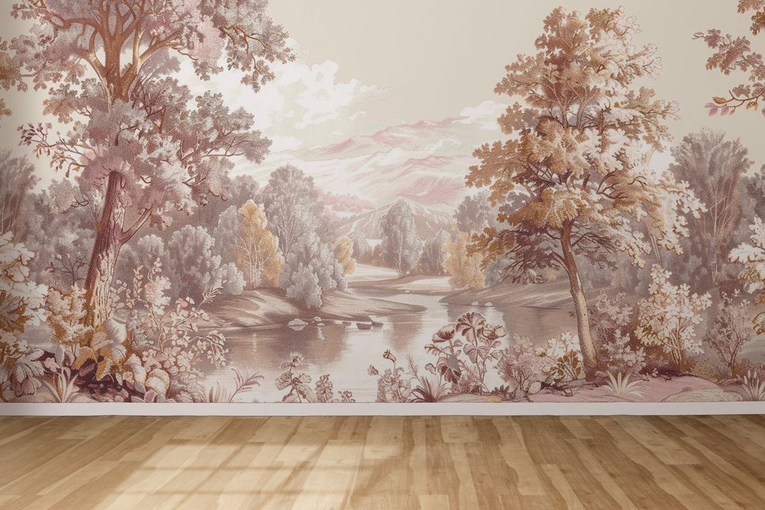 Rêverie au Bord de l'Eau - Décor Panoramique - Illulart: Papier peint panoramique