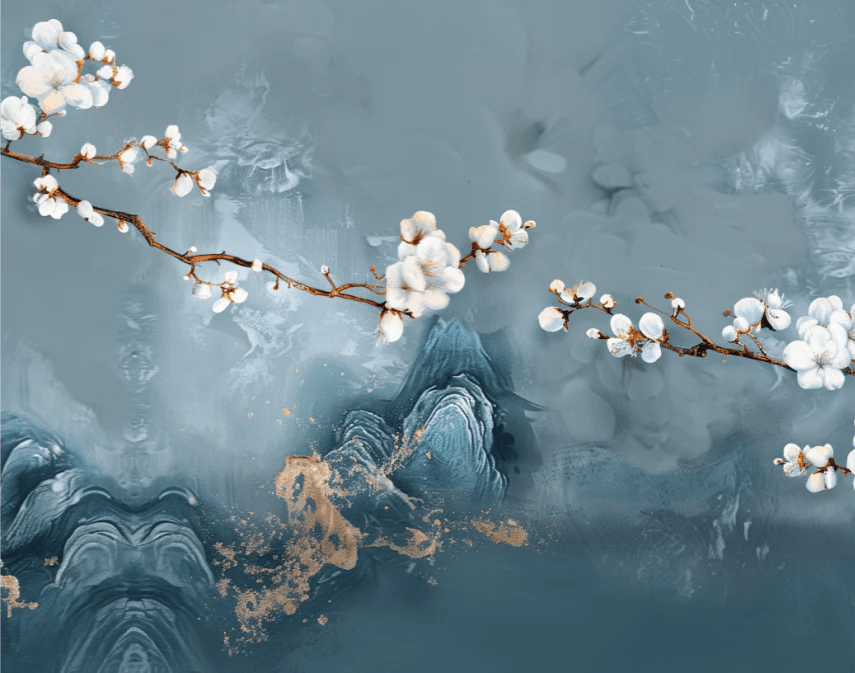 Rêverie Azurée - Illulart: Papier peint panoramique