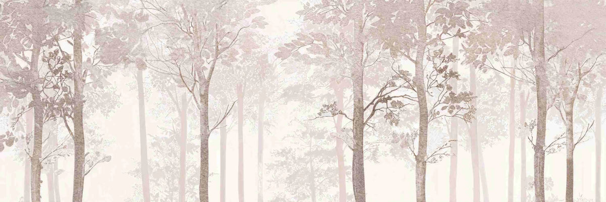 Rêverie en Forêt – Panneau Mural Poétique Taupe