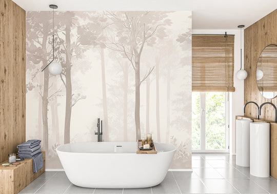 Daydreaming in the Forest – Poetic Taupe Wall Panel